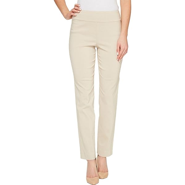 Krazy Larry Pull-On Ankle Pants Stone 6 28 at Amazon Women's